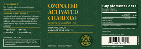 Ozonated Activated Charcoal - 60 capsules