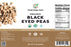 Mega Bucket Organic Black-Eyed Peas (10LB, 4535g)