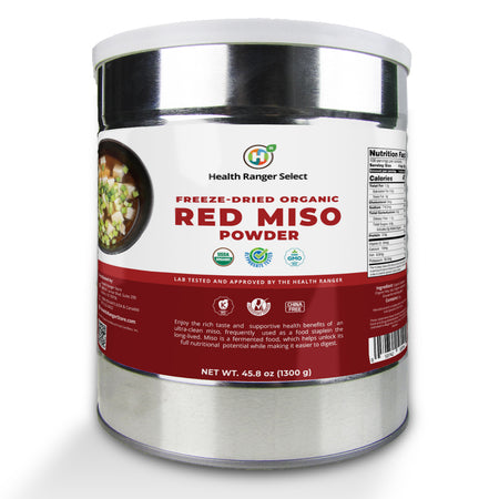 Freeze Dried Organic Red Miso Powder 45oz (1300g) #10 can (2-Pack)