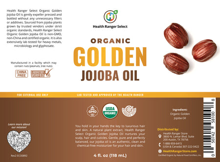 Organic Golden Jojoba Oil 4 fl oz (118ml)