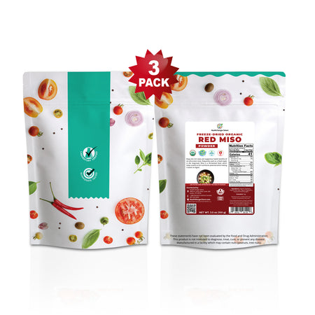Freeze Dried Organic Red Miso Powder 3.5oz (100g) (3-Pack)