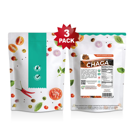 Organic Chaga Mushroom Powder 100g (3-Pack)