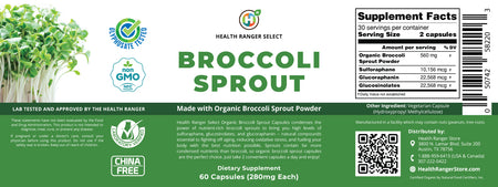 Broccoli Sprouts - 60 capsules - with Organic Broccoli Sprout Powder