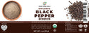 Organic Ground Black Pepper 4oz (113g)
