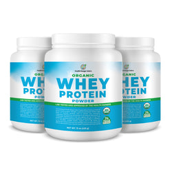 Organic Whey Protein Powder 15 oz (425g) (3-Pack)