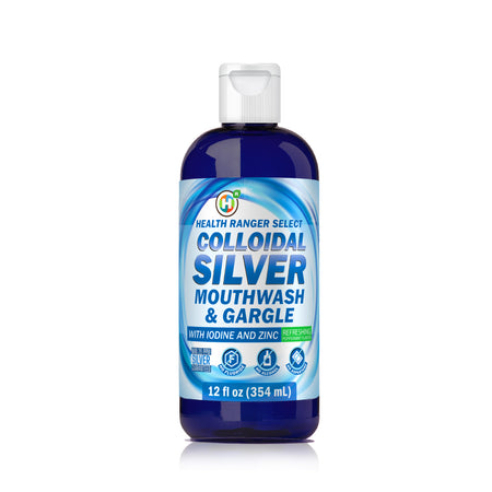 Colloidal Silver Mouthwash & Gargle (with Iodine and Zinc) 12oz (354ml) (3-Pack)
