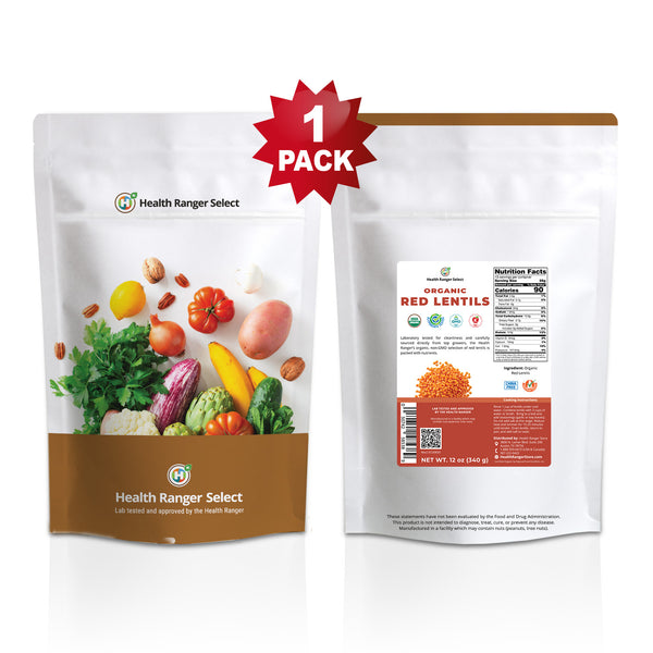 Organic Red and Green Lentils