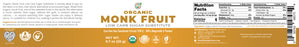 Organic Monk Fruit Extract Powder - Low Carb Sugar Substitute 0.7oz (20g)