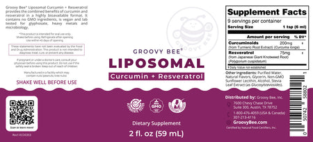 Liposomal Curcumin + Resveratrol 2fl. oz (59ml) (6-Pack)