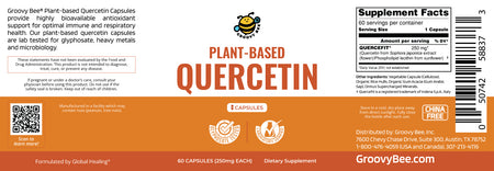 Plant-Based Quercetin 250 mg Each 60 Caps