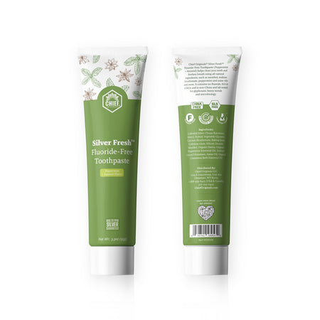 Silver Fresh™ Fluoride-Free Toothpaste (Peppermint + Aniseed Flavor) 3.3 oz (95g)