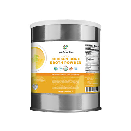 Organic Powdered Chicken Bone Broth 33 oz (936g) #10 Can (2-Pack)