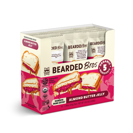 Regenerative Organic Certified® Almond Butter Jelly Bars (10-Pack)