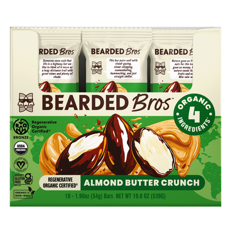 Regenerative Organic Certified® Almond Butter Crunch Bars (10-Pack)