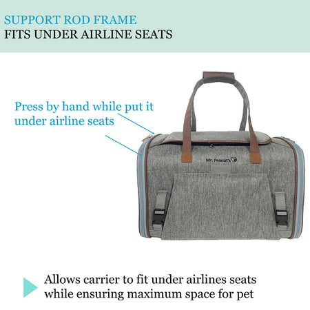 Mr. Peanut's Gold Series Standard Size Airline Compliant Expandable Pet Carrier