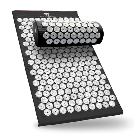 BON Acupressure Mat & Pillow - Black