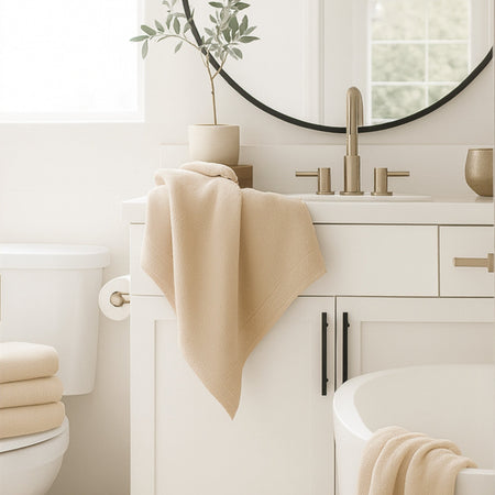 Bamboo 8 Piece Towel Sets - Champagne