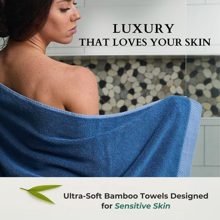 Bamboo Bath Towel - Indigo