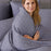 Bamboo Duvet Cover - Platinum Geo - Final Sale/No Returns
