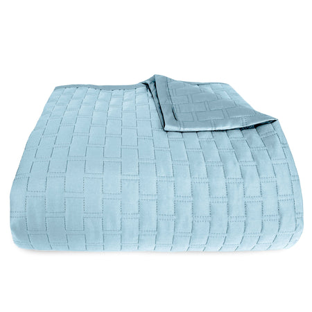 Bamboo Quilted Coverlet- Sky - Final Sale/No Returns