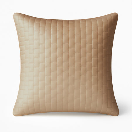 Bamboo Quilted Euro Sham 1 Piece - Champagne - Final Sale/No Returns