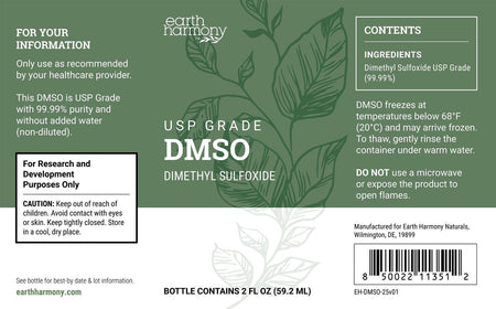 USP Grade DMSO (Dimethyl Sulfoxide) 2 fl oz (59.2 ml)