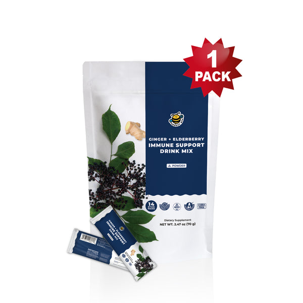 Cherry Probiotic and Ginger with Elderberry Drink Mix