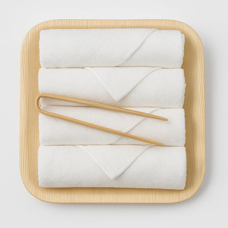 Bamboo Refresh Facial and Fingertip 4pc Towel Set