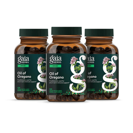 Gaia Herbs Oil Of Oregano 120 Liquid Phyto-Caps® (3-Pack)