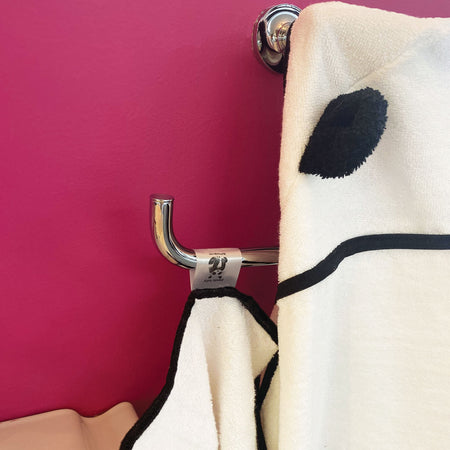 Panda Baby Bath Essentials 8pc Baby Gift Set - White/Black - Final Sale/No Returns