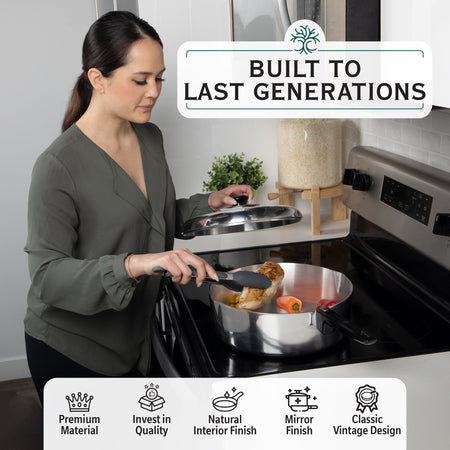 12 Inch Sauté Pan with Lid