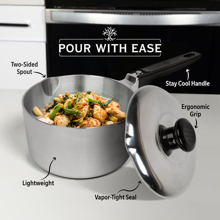 2 Quart Sauce Pan with Lid