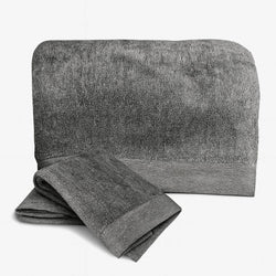 Melange Bamboo Cotton Bath Sheet 3 Piece Set - Charcoal