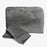 Melange Bamboo Cotton Bath Sheet 3 Piece Set - Charcoal