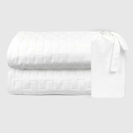 Bamboo Cotton Standard Shams, Vertical, 2-pack - Snow - Final Sale/No Returns