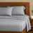 Bamboo Cotton Bed Sheets - Silver