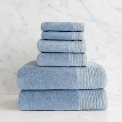 Bamboo 6 Piece Spa Towel Set – Ocean