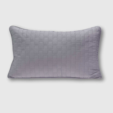 Bamboo Quilted Decorative Pillow - Platinum