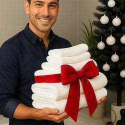 Bamboo 8 Piece Towel Sets - White