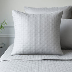 Bamboo Quilted Euro Sham 1 Piece - Stone