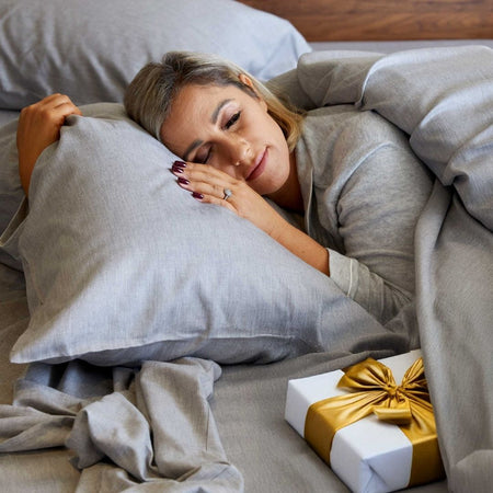 Bamboo Cotton Pillowcases - Silver