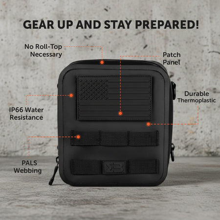 SealBags Large Water Resistant Tactical MOLLE Pouch