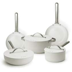 Mobi 8-Piece Ceramic Cookware Set | Cannoli Cream