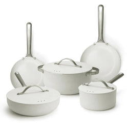 Mobi 8-Piece Ceramic Cookware Set | Cannoli Cream
