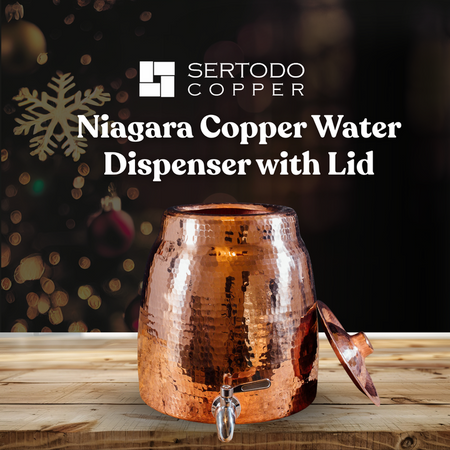 Niagara Copper Water Dispenser with Lid