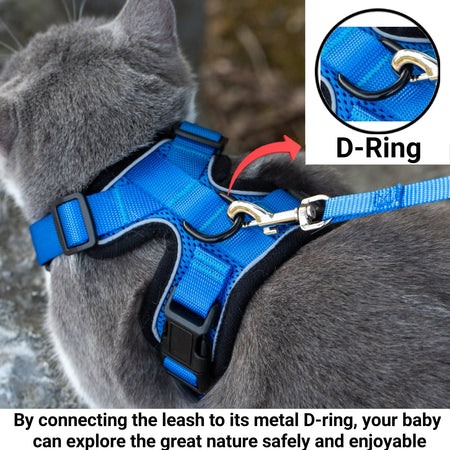 Mr. Peanut's PurrTrek Reflective Cat Harness with Matching Leash