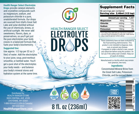 Electrolyte Drops 8 fl oz (236ml)