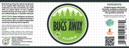 DEET-Free Bugs Away Spray 8 oz (3-pack)