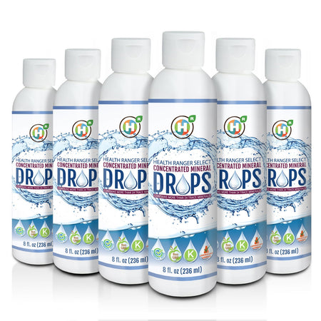 Concentrated Mineral Drops 8 fl oz (236ml) (6-Pack)