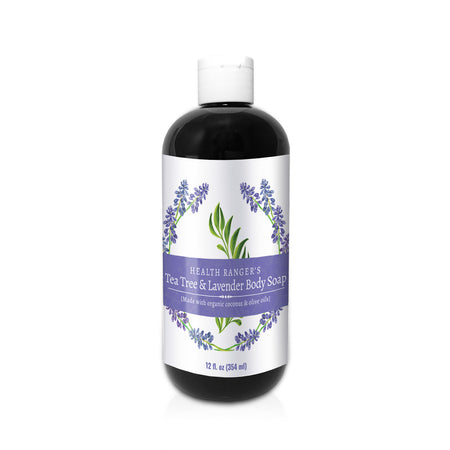 Health Ranger's Tea Tree and Lavender Body Soap 12oz (3-Pack)